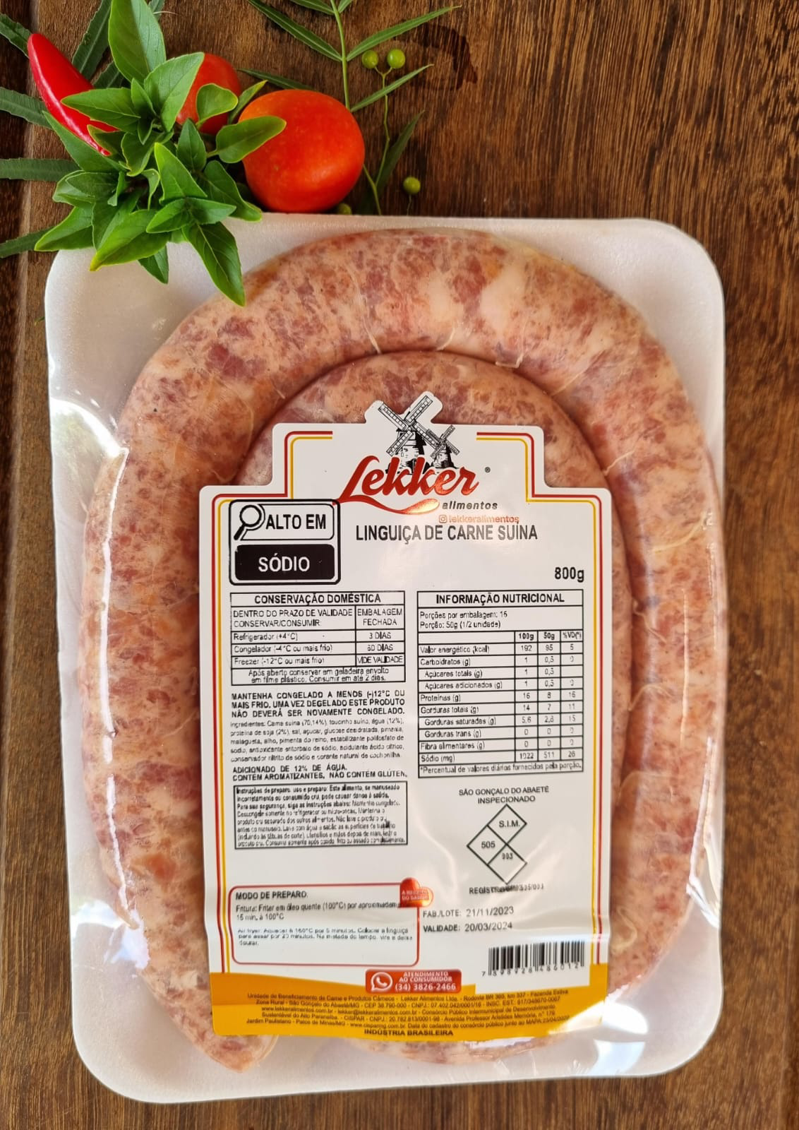 Linguiça Pura Suína
